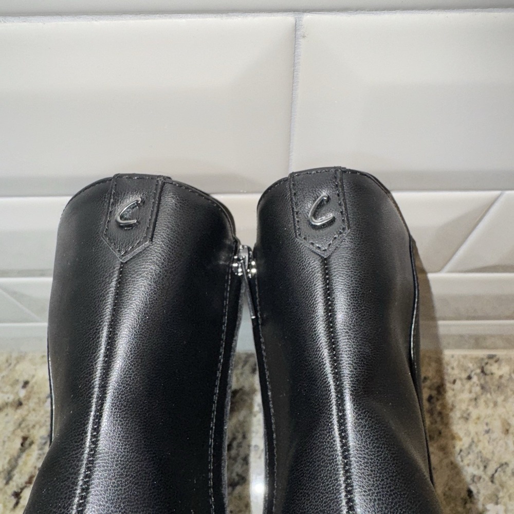 Circus NY by Sam Edelman Bootie Heel Women's 10M Emma Square Toe Black Vegan - Picture 16 of 16